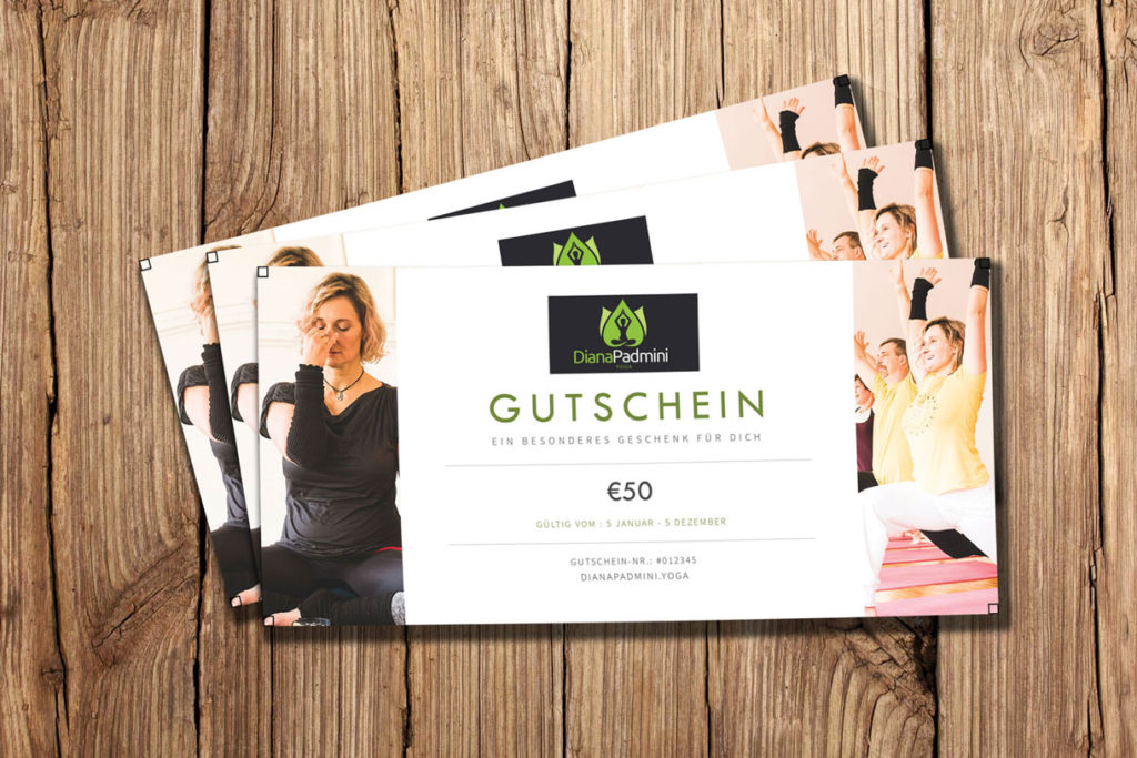 YOGA Gutscheine für jeden Anlass